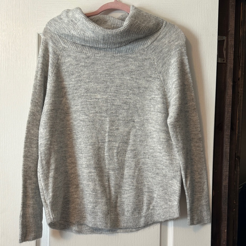Staccato Light Gray Cowl Neck Sweater